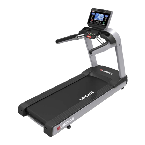 Landice L10 90 Series Installation Manual & Quick Start Manual