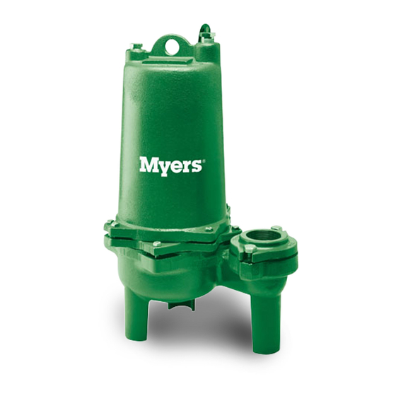 MYERS WHR Installation And Servicing Instructions