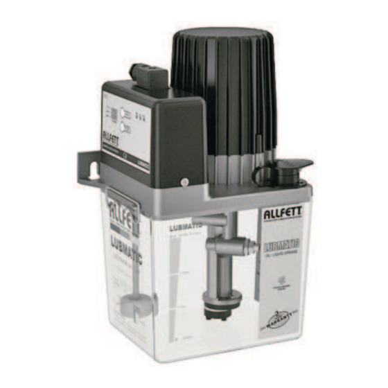 Allfett LUBMATIC MINI Series Introduction And User Manual