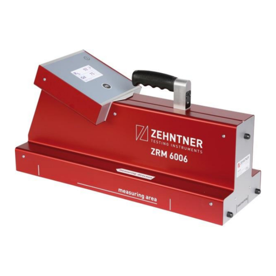 Proceq Zehntner ZRM 6006 Instruction Manual