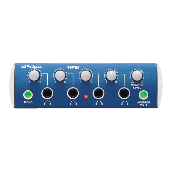 PRESONUS HP4 User Manual