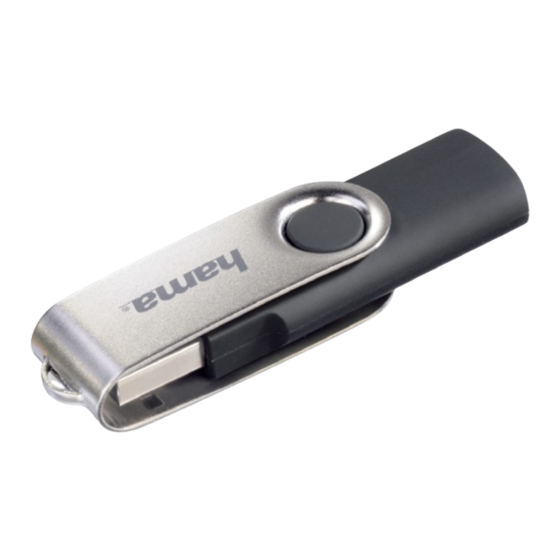 Hama Rotate FlashPen USB 2.0 Operating	 Instruction