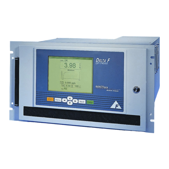 Servomex NanoTrace DF-745SG Manuals
