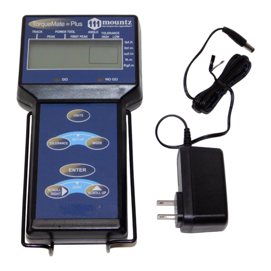 Mountz TorqueMate Plus Operation Manual