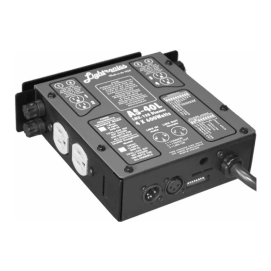 Lightronics AS-40L Owner's Manual