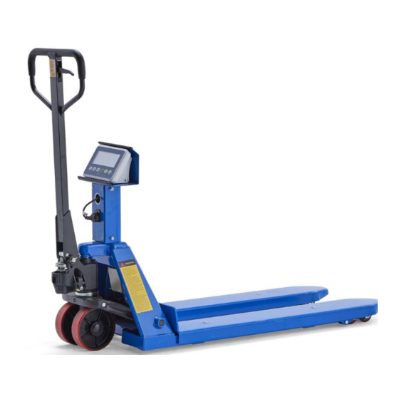 User Manuals: AJ 31019 Pallet Truck Scales