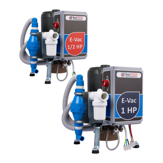 Evotech E-Vac 1 HP User Manual