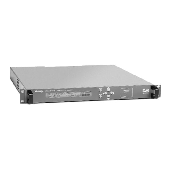 Tektronix RFM210 Quick Manual