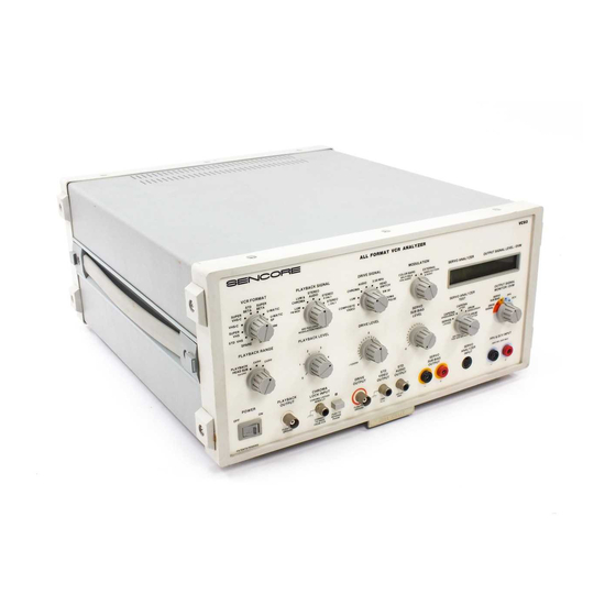 Sencore VC93 Tech Tips