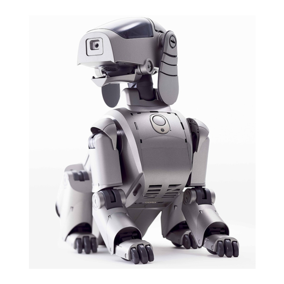 Sony ERS-110 - Aibo Entertainment Robot Manuals