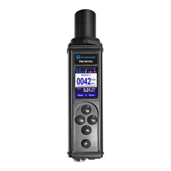 Polimaster PM1401K-3 Radiation Monitor Manuals