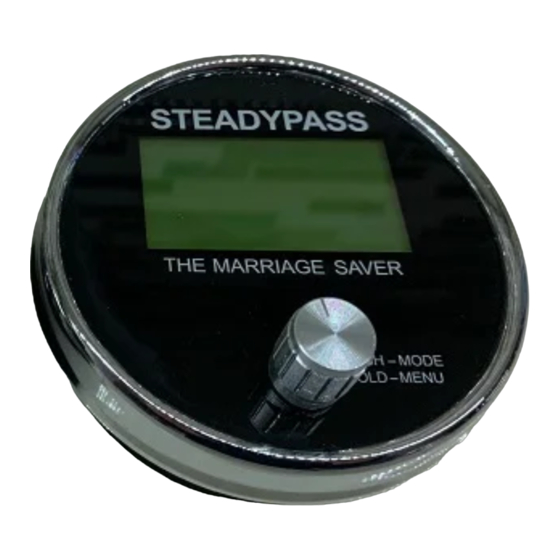 Steadypass BOAT SPEED CONTROL SYSTEM Manual