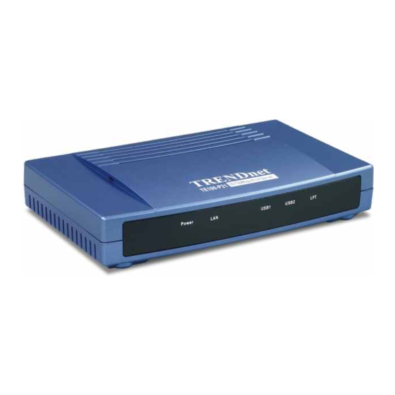 TRENDnet TE100 - Switch Quick Installation Manual