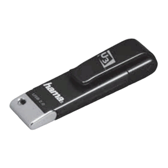 Hama FlashPen Mini U3 Operating	 Instruction