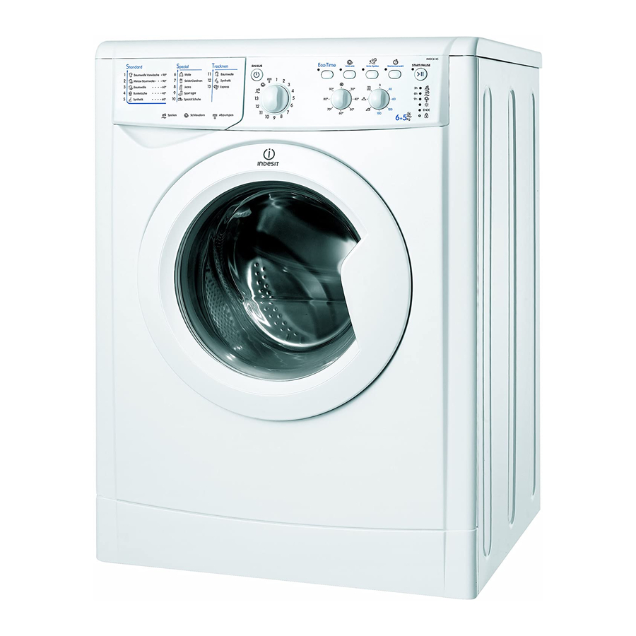 Indesit IWC 6145 Instructions For Use Manual
