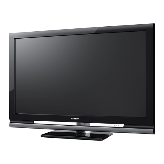 Sony BRAVIA KDL-46W4150 Operating Instructions Manual