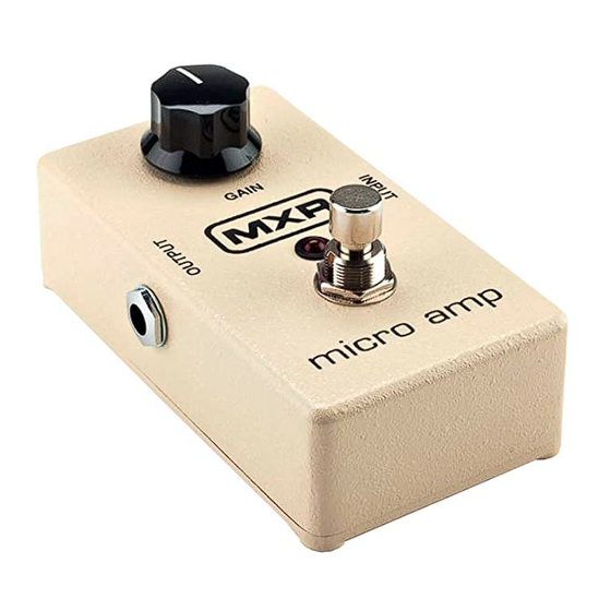 Dunlop MXR M133 Manual