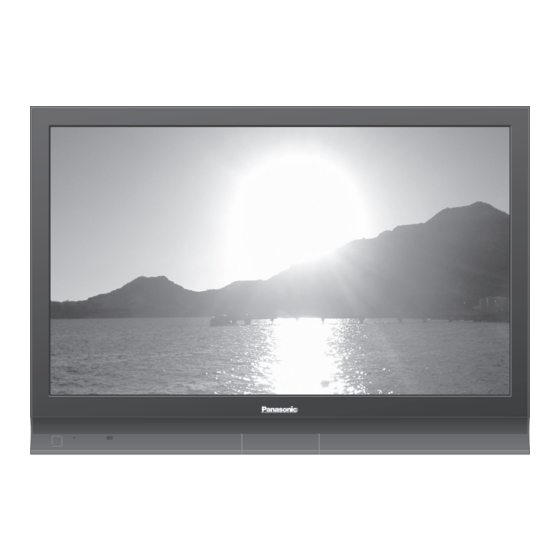 Panasonic Viera TH-50PV70PA Operating Instructions Manual