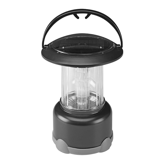 Luminar Outdoor Solar Lantern Owner's Manual & Safety Instructions