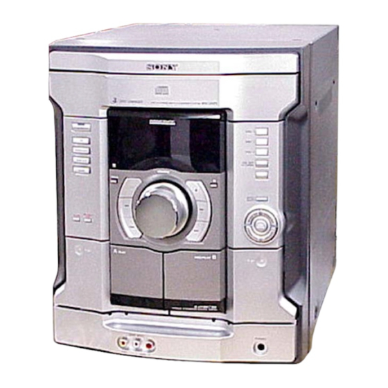 Sony HCD-GX25 Service Manual