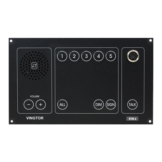Vingtor ETB-5 User Manual