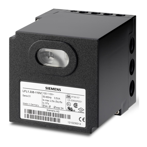 Siemens LFL1.333 Manual