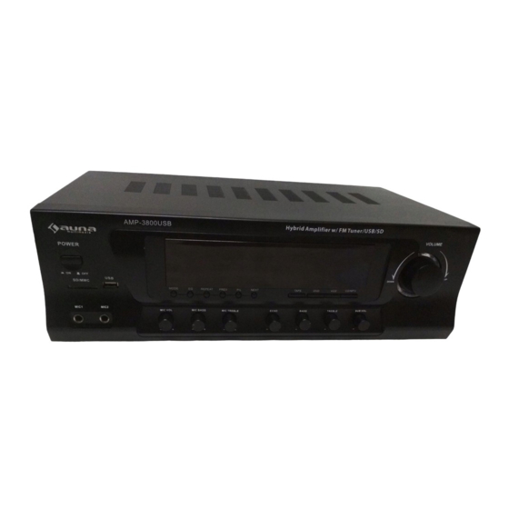 auna Amp-3800 USB Manual