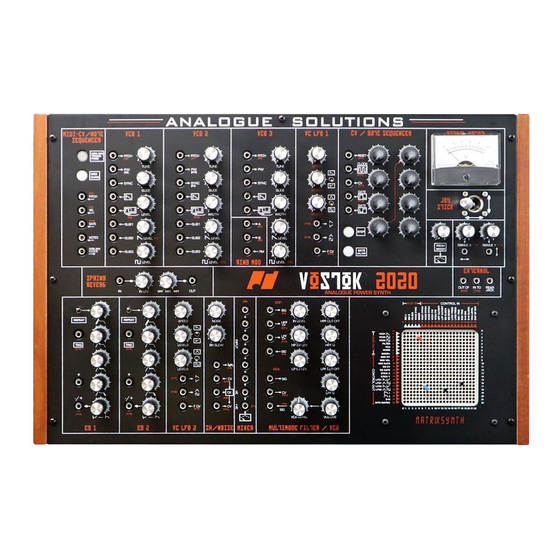 Analogue Solutions VOSTOK 2020 Manual