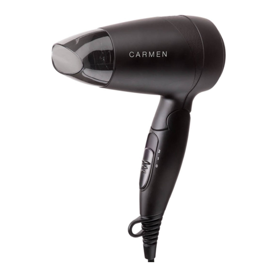 Carmen TINY TRAVEL 1200 Manual