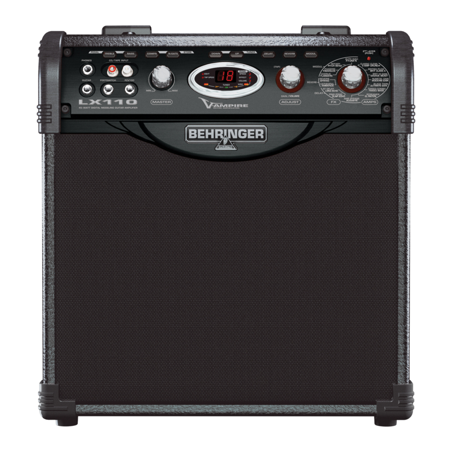 Behringer V-AMPIRE LX110 User Manual