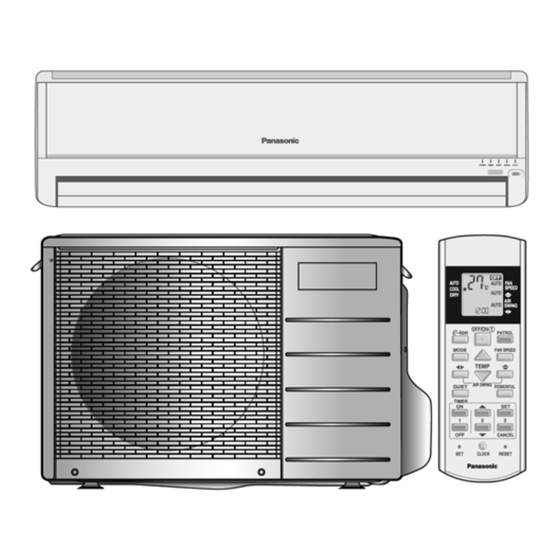 Panasonic CS-C18HKD Manuals