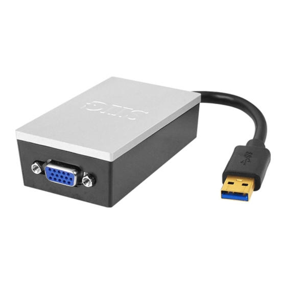 SIIG JU-VG0311-S1 Quick Installation Manual