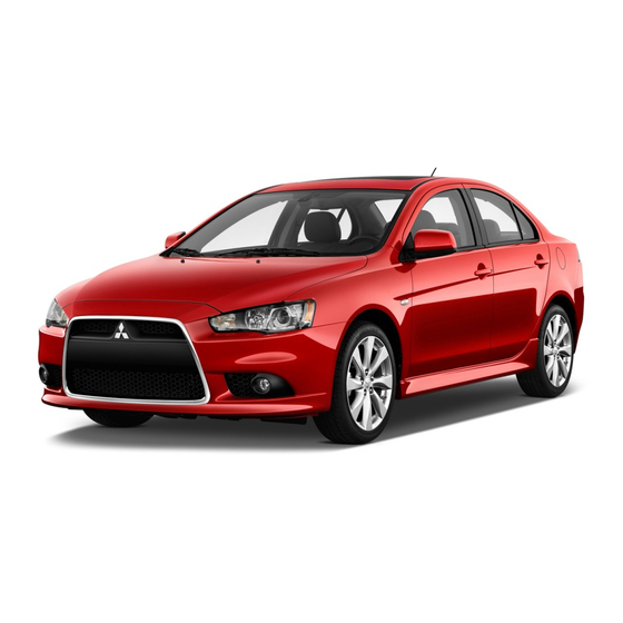 Mitsubishi LANCER 2014 SERIES Owner's Handbook Manual