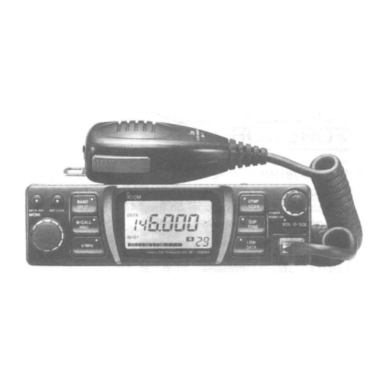 Icom IC-281A Instruction Manual