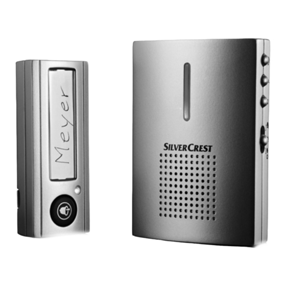 Silvercrest STK 36V2 A1 Wireless Doorbell Manuals