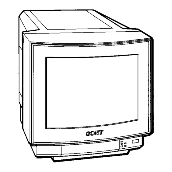 Sony Trinitron GVM-1310 Manuals