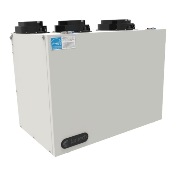 SystemAir fantech VHR 200R Installation Manual