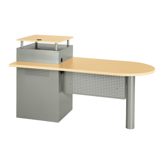 KI Instruct All Terrain Instructor's Desk Assembly Instructions