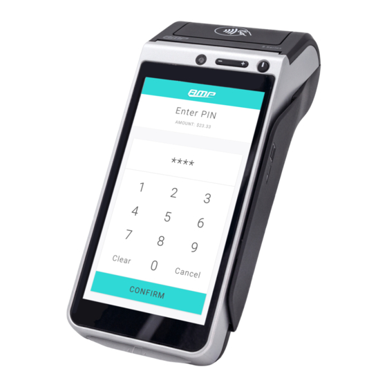 User Manuals: PayFacto AMP 8200 Processing Terminal