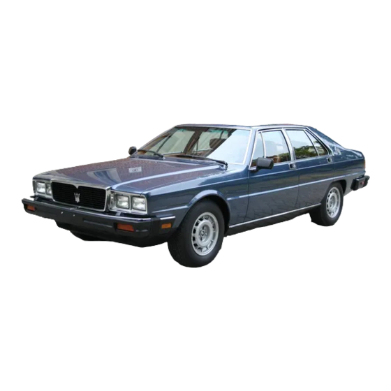Maserati Quattroporte Service Manual
