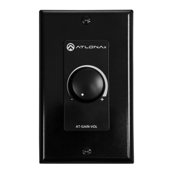 Panduit ATLONA GAIN AT-GAIN-VOL Installation Manual