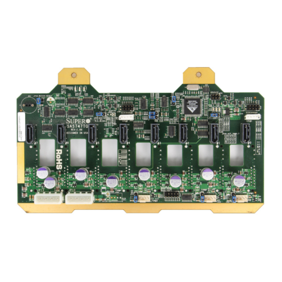 Supero SAS-747TQ BACKPLANE Manuals