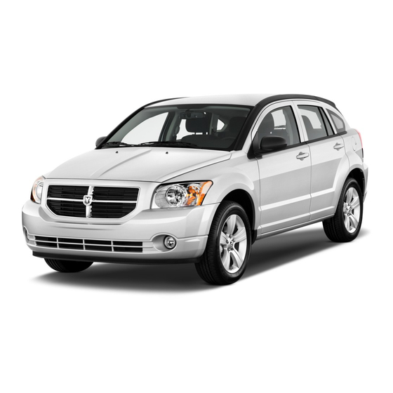 Dodge Caliber 2012 Owner's Manual