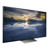 Sony Bravia 75X850D Reference Manual