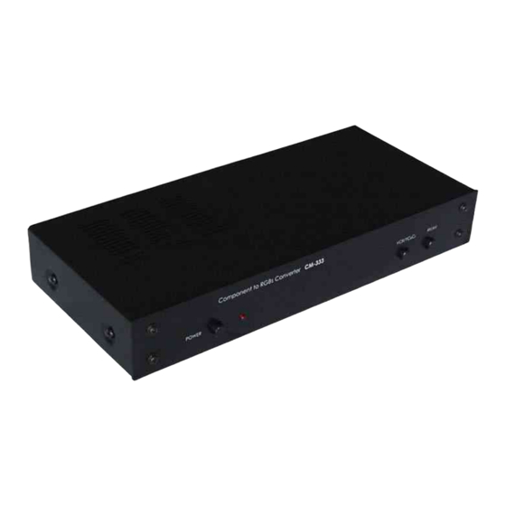 Converters.TV CM-333 Operation Manual