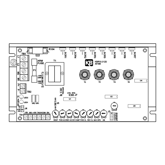 KB Electronics KBRG-212D Installation And Operating Instructions Manual