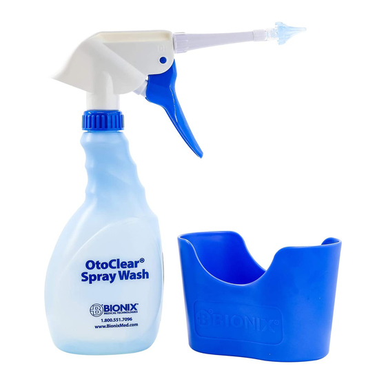 MedGuard Bionix OtoClear SprayWash Kit Instruction Manual