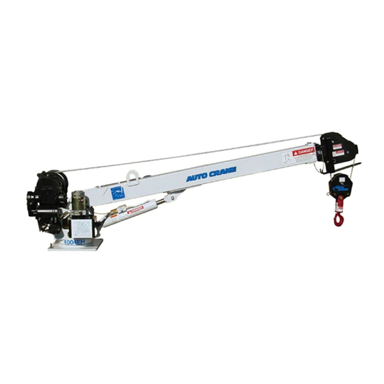 Auto Crane 4004 H Owner's Manual