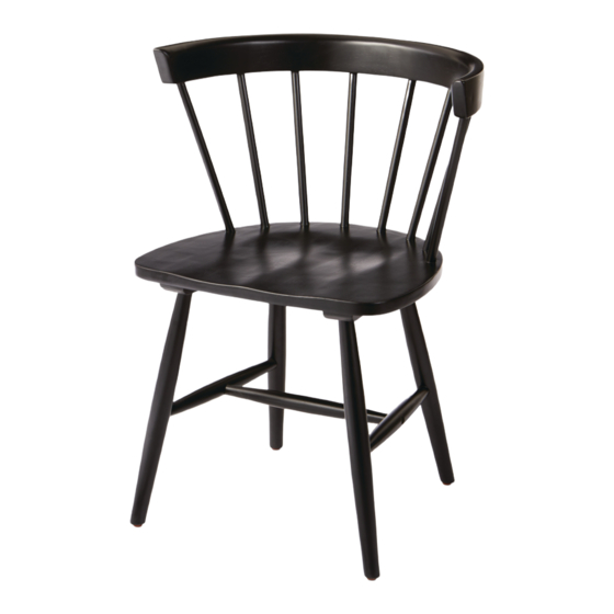 Canvas WINDSOR 168-0071-2 Dining Chair Manuals