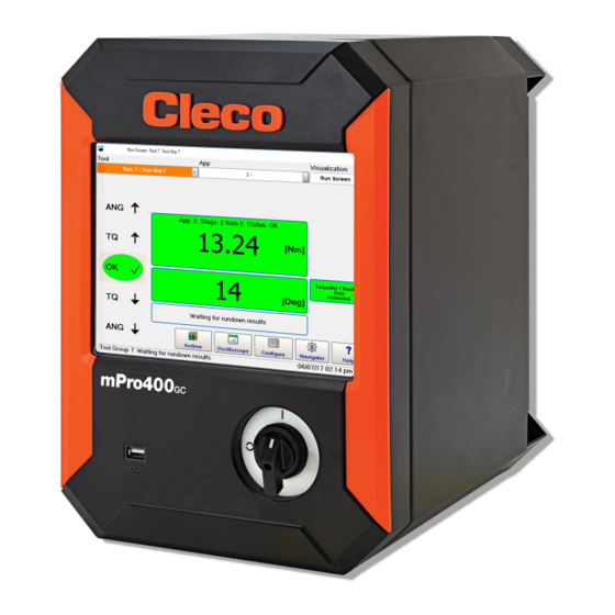 Apex Tool Group Cleco mPro400GCD-P Hardware Description